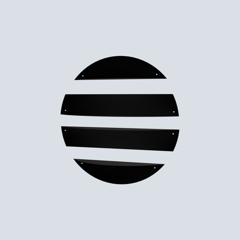 Eclipse Shelves DE 6 - Modern Circular Storage Organizer