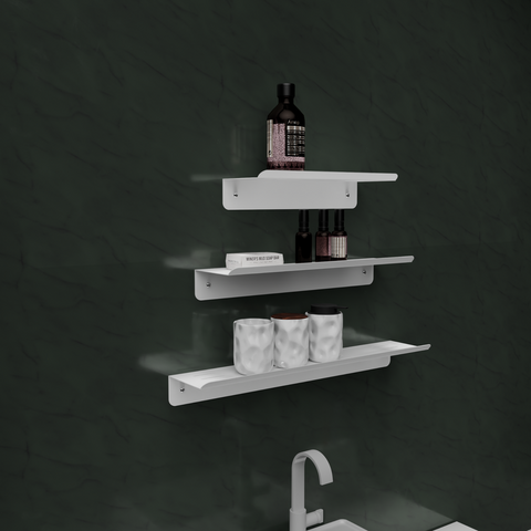 Candella Bathroom Shelves — Set of 3 — product photograph | مجموعة أرفف كانديلا للحمام – 3 قطع — صورة للمنتج