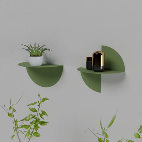 Biquad Shelf Set DE 1-8 - Modern Two-Piece Organizer