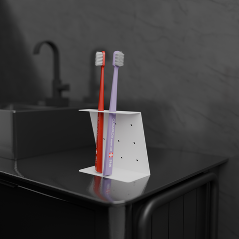 Toothbrush Holder B 17 - Modern Minimalist Bathroom Organizer