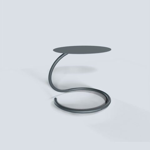 Vortice Modern Side Table - Minimalist Space-Saving Accent Furniture