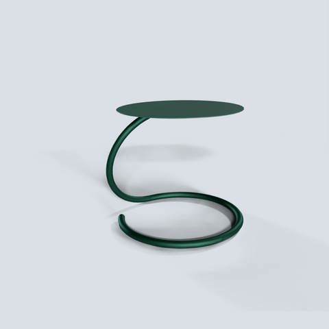 Vortice Modern Side Table - Minimalist Space-Saving Accent Furniture