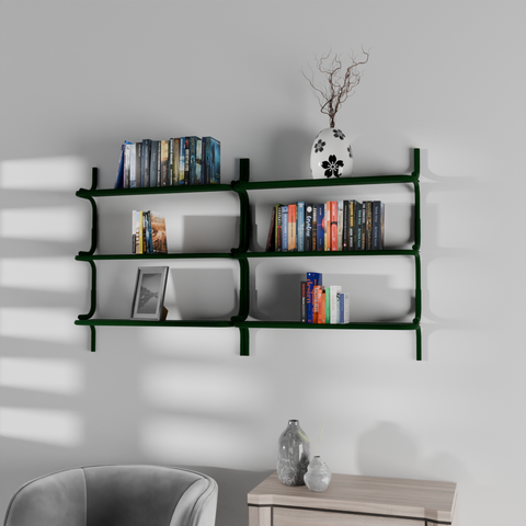 Arco Wall-Mounted Shelf - Modern Durable Stainless-Steel Storage Organizer