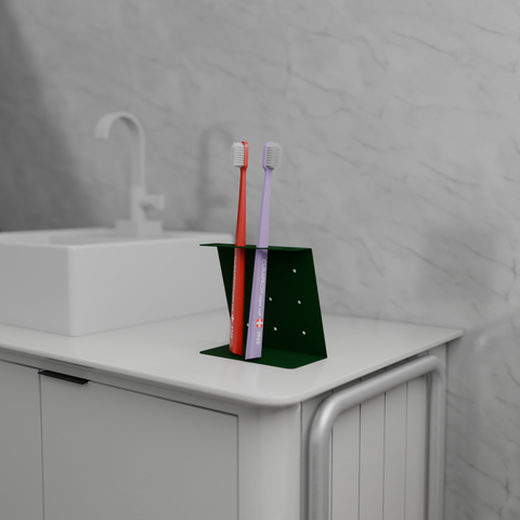 Toothbrush Holder B 17 - Modern Minimalist Bathroom Organizer