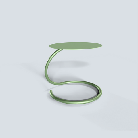 Vortice Modern Side Table - Minimalist Space-Saving Accent Furniture