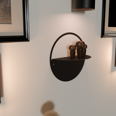 Cerchio Wall Shelf — product photograph | رف تشيركيو المعدني الجداري — صورة للمنتج