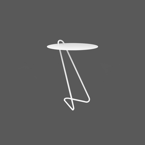 Angolo Modern Side Table - Minimalist Space-Saving Accent Furniture