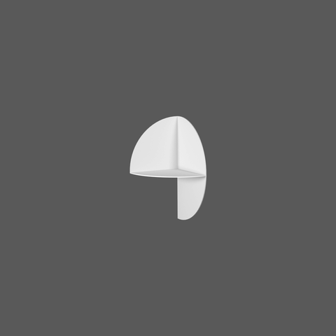 Luna Metal Corner Shelf — product photograph | رف لونا المعدني لزوايا الحائط — صورة للمنتج