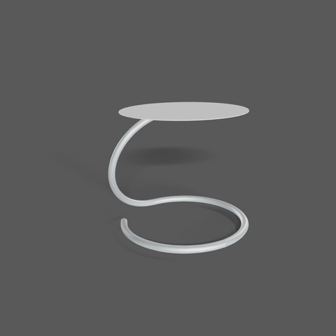 Vortice Modern Side Table - Minimalist Space-Saving Accent Furniture