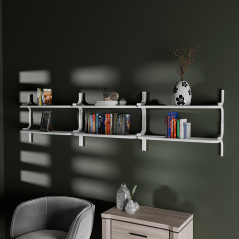 Arco Wall-Mounted Shelf - Modern Durable Stainless-Steel Storage Organizer