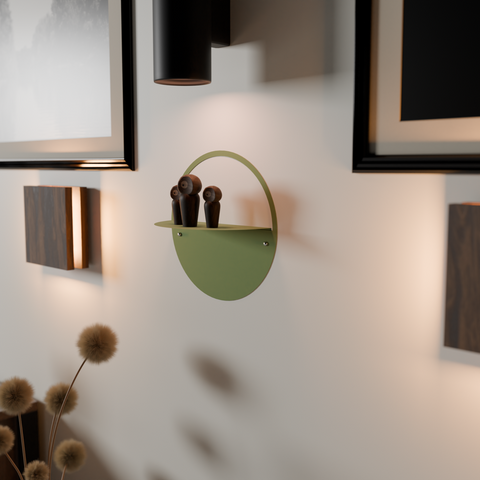 Cerchio Wall Shelf — product photograph | رف تشيركيو المعدني الجداري — صورة للمنتج