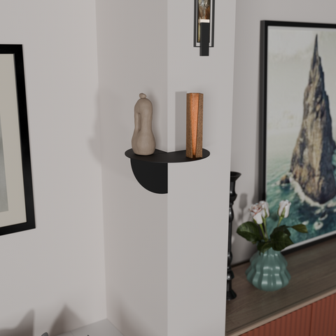 Canto Corner Wall Shelf — product photograph | رف كانتو الجداري للزوايا — صورة للمنتج