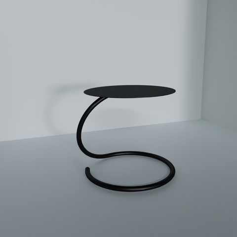 Vortice Modern Side Table - Minimalist Space-Saving Accent Furniture