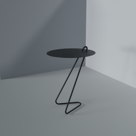 Angolo Modern Side Table - Minimalist Space-Saving Accent Furniture