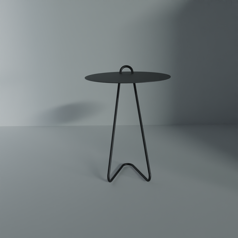 Angolo Modern Side Table - Minimalist Space-Saving Accent Furniture