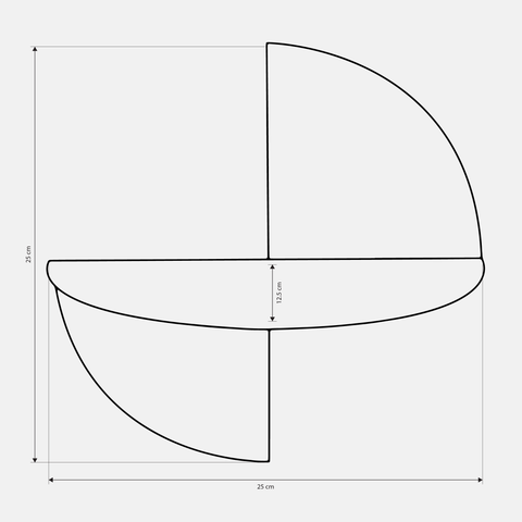 Biquad Shelf Set DE 1-8 - Modern Two-Piece Organizer