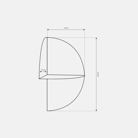 Decor Shelf DE 1-2 - Modern Compact Multi-Purpose Storage Organizer