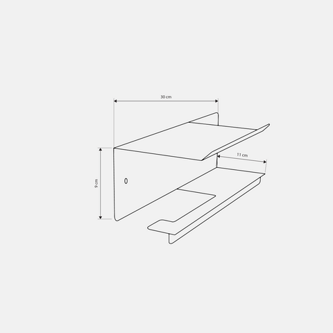 Toilet Paper Holder B 13 - Modern Stainless-Steel Bathroom Organizer