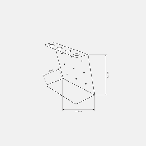 Toothbrush Holder B 17 - Modern Minimalist Bathroom Organizer