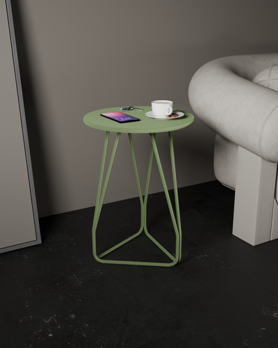 Stratto – Sculptural Metal Side Table