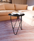 Modern minimalist armonia side table with sleek surface for living room or bedroom طاولة جانبية مودرن Armonia بتصميم بسيط وأنيق لغرفة المعيشة أو النوم