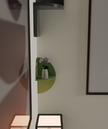 Modern compact decor shelf DE 1 2 for versatile storage and display رف ديكور صغير عصري DE 1 2 لتخزين وعرض متعدد الاستخدامات