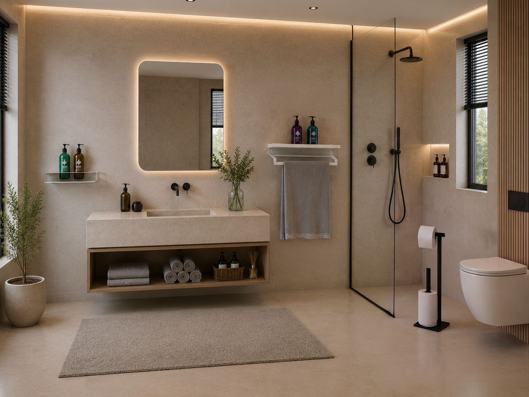 Stainless Steel Bathroom Storage