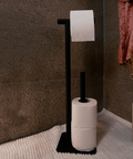 Long elongated paper towel holder for kitchen and living space in sleek modern design حامل ورق طويل للمطبخ والمعيشة بتصميم عصري Sleek Contemporary Paper Towel Organizer