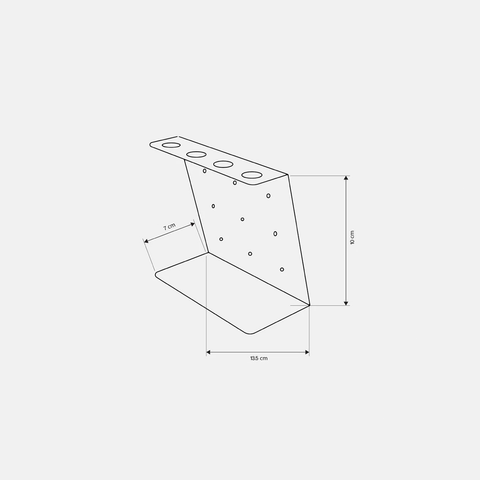 Toothbrush Holder B 17 - Modern Minimalist Bathroom Organizer