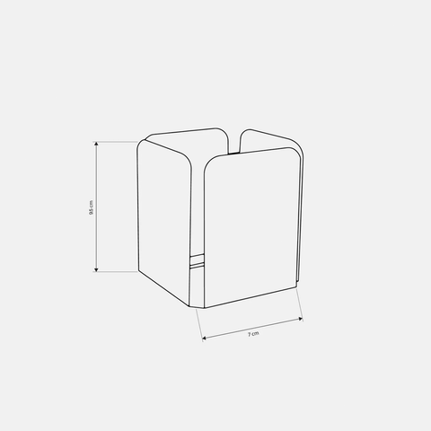 Holder B 23 - Modern Stainless-Steel  Bathroom Storage Organizer