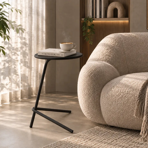 Bilancia Modern Metal Side Table