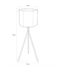 Modern hexagonal planter pot with tall elegant profile for indoor or outdoor decoration وعاء زرع سداسي مودرن بملف أنيق للمساحات الداخلية والخارجية