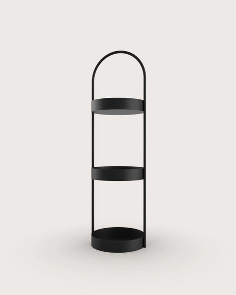 Round Shelving Unit – Modern Stainless-Steel Storage