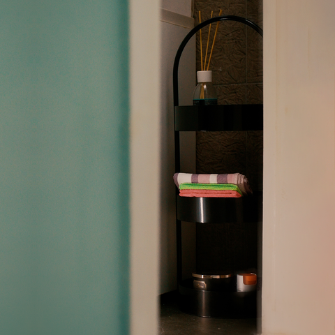 Round Shelving Unit – Modern Stainless-Steel Storage & Display for Stylish Interiors