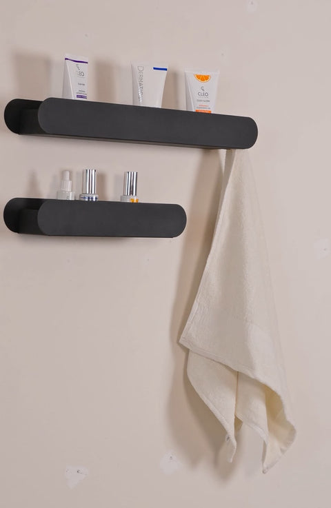 Bathroom Shelf with Side Hook — B27 — product photograph | رف حمام بي 27 مع علاقة جانبية — صورة للمنتج