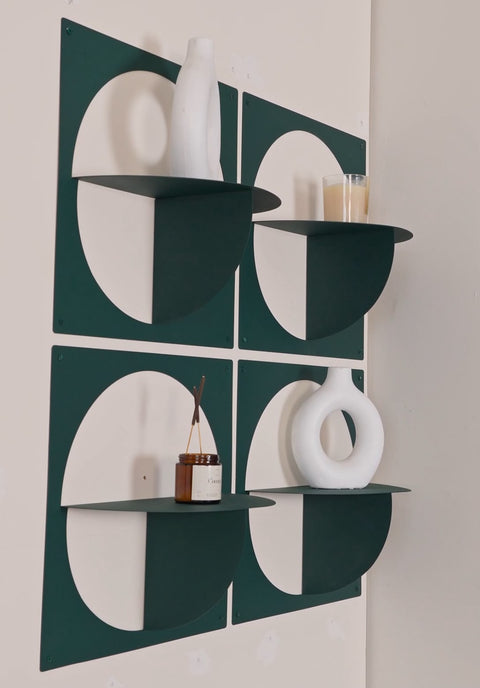 Circa Shelves Set DE 7 - Modern Four-Piece Storage Organizer (4 pcs)