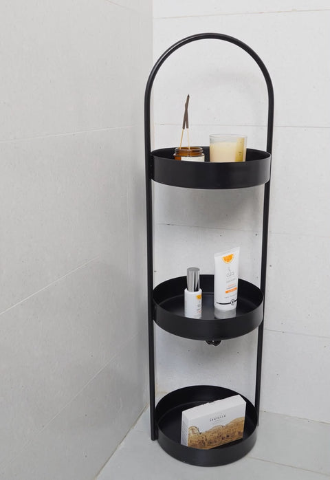 Round Shelving Unit – Modern Stainless-Steel Storage