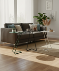Sleek minimalist modern side table for compact living spaces طاولة جانبية عصرية بتصميم بسيط للمساحات الصغيرة