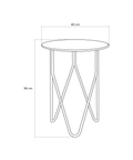 Modern minimalist armonia side table with sleek surface for living room or bedroom طاولة جانبية مودرن Armonia بتصميم بسيط وأنيق لغرفة المعيشة أو النوم