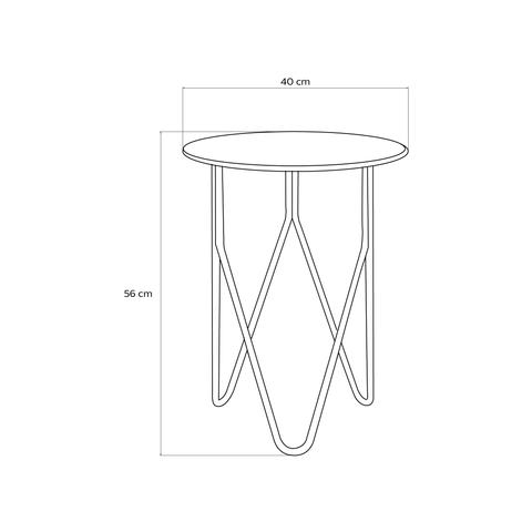 Armonia - Harmony-Inspired Metal Side Table