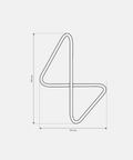 Modern wall mounted corner clothes hanger with sculptural design علاقة ملابس حائطية بتصميم هندسي عصري مثبتة في زاوية الحائط