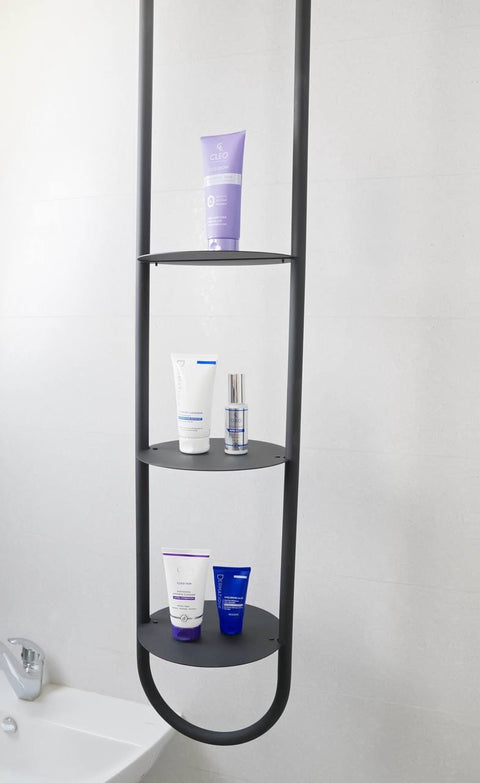 Trio Wall-Mounted Towel Shelf - Modern Space-Saving Bathroom Organizer