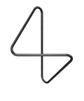 Modern wall mounted corner clothes hanger with sculptural design علاقة ملابس حائطية بتصميم هندسي عصري مثبتة في زاوية الحائط