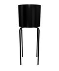 Modern wide planter pot for indoor or outdoor plants with elegant sleek design وعاء زرع عريض عصري للنباتات الداخلية والخارجية بتصميم أنيق