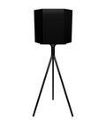 Contemporary hexagonal planter pot with stylish tripod base for indoor or outdoor plants وعاء زرع سداسي عصري بقاعدة ثلاثية أنيقة