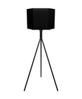 Modern hexagonal planter pot with tall elegant profile for indoor or outdoor decoration وعاء زرع سداسي مودرن بملف أنيق للمساحات الداخلية والخارجية