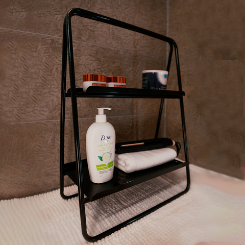 Side Table Shelf – Modern Stainless-Steel Side Table with Stylish Storage